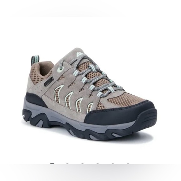 Ozark Trail Shoes - Ozark Trail Tan and Gray Athletic Shoes with Rugged Outsole